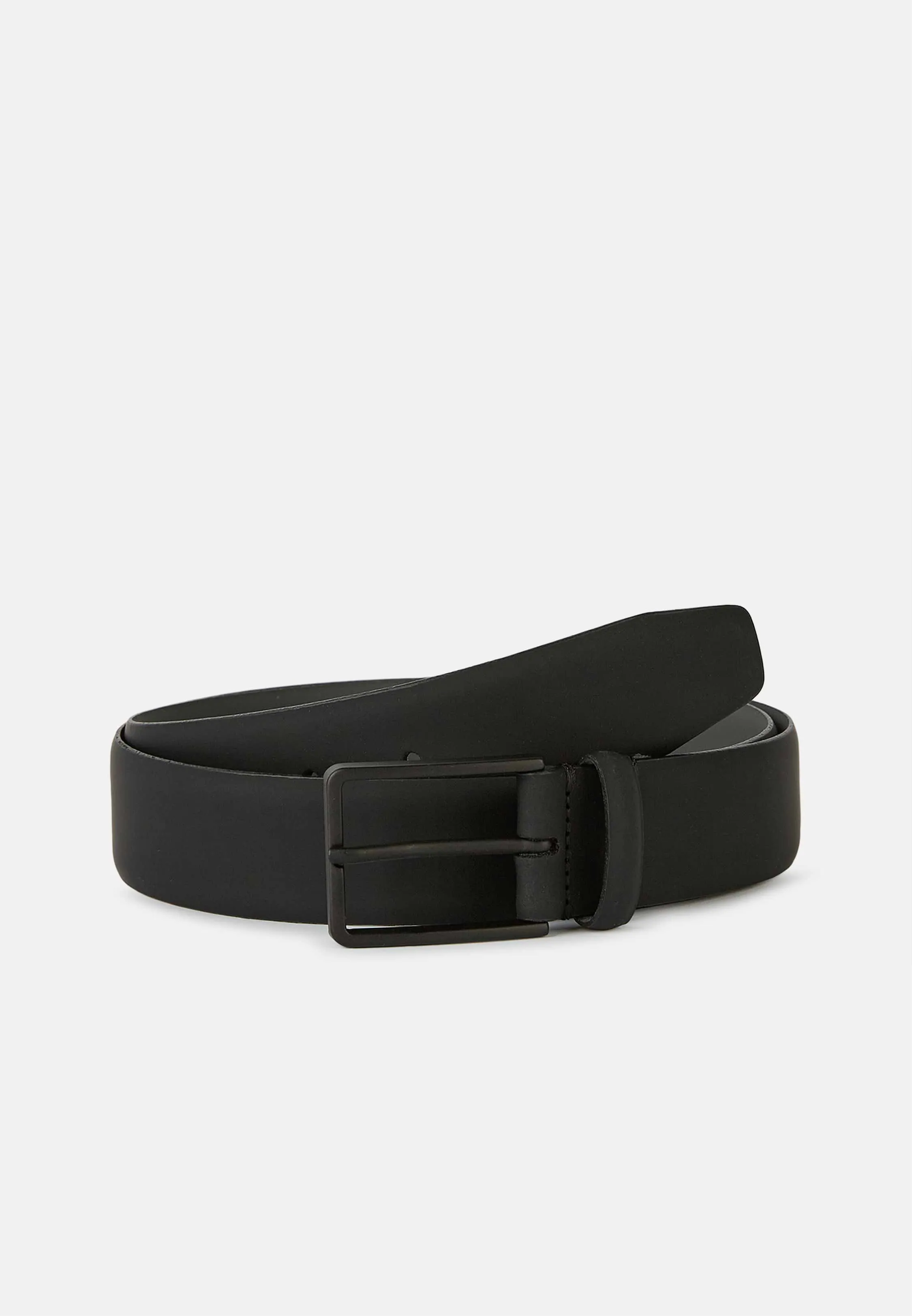 Cintura In Pelle Gommata Con Logo