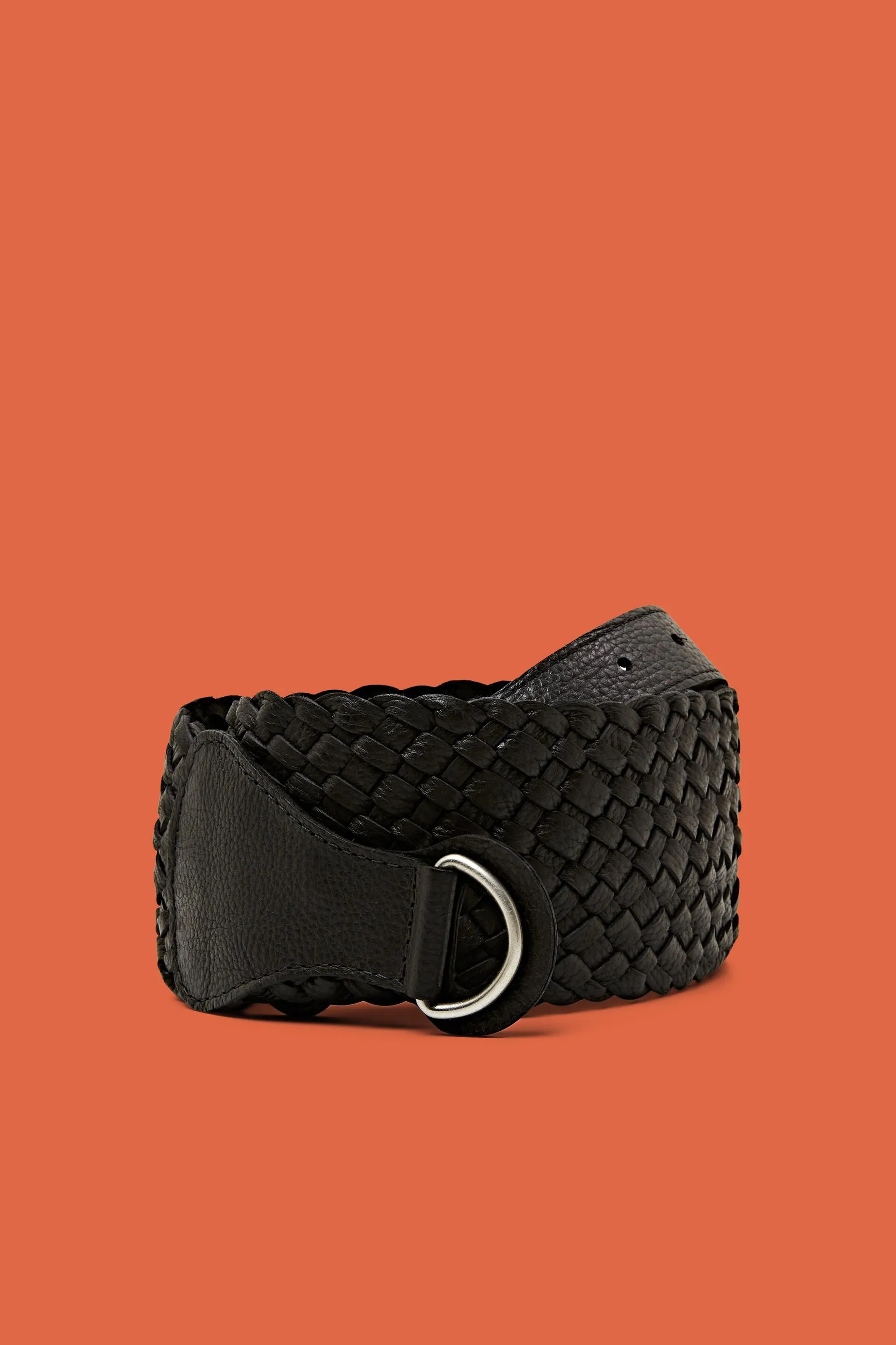 Cintura in pelle intrecciata