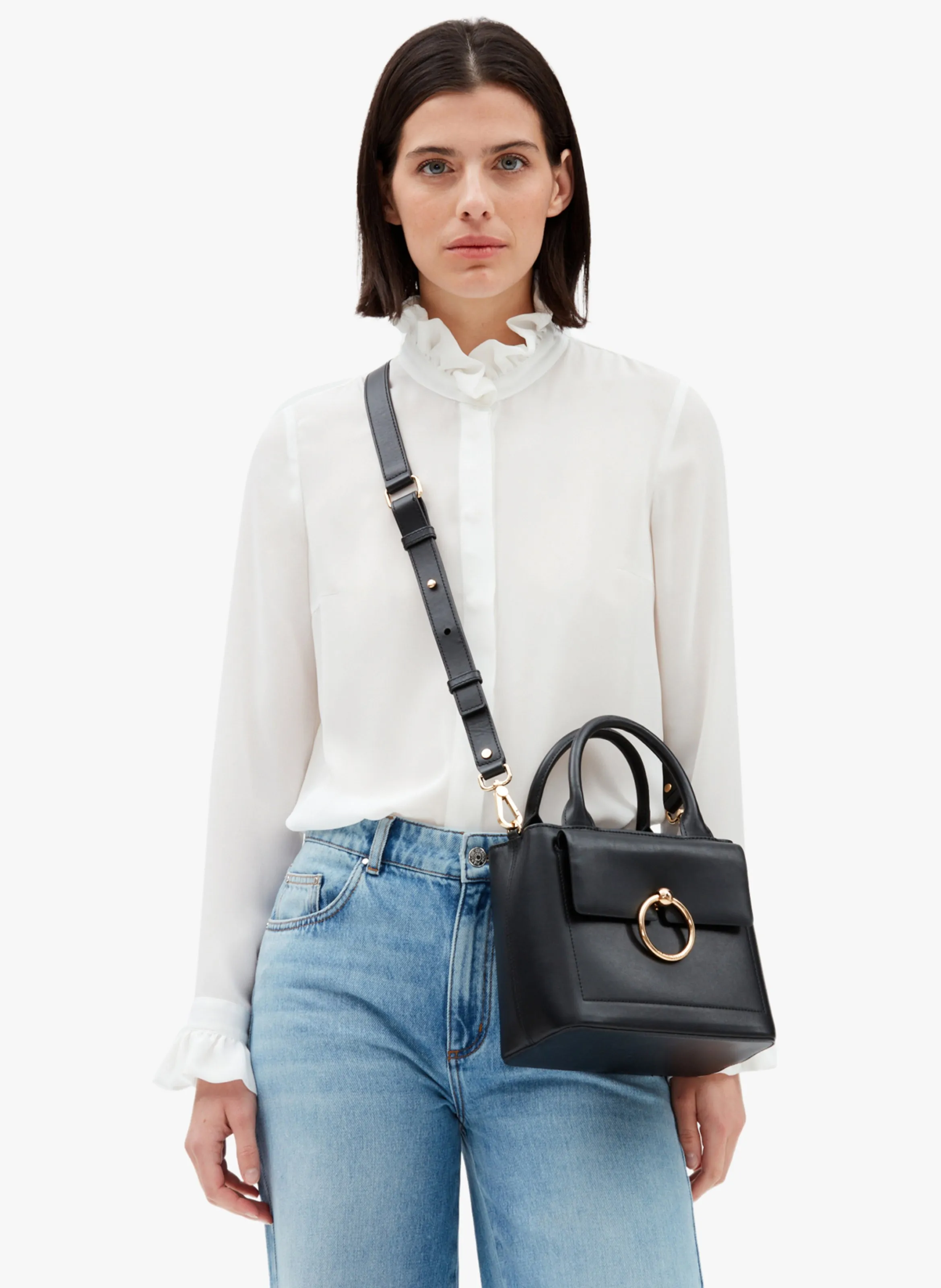  CLAUDIE PIERLOT   Borsa a tracolla in pelle | Nero