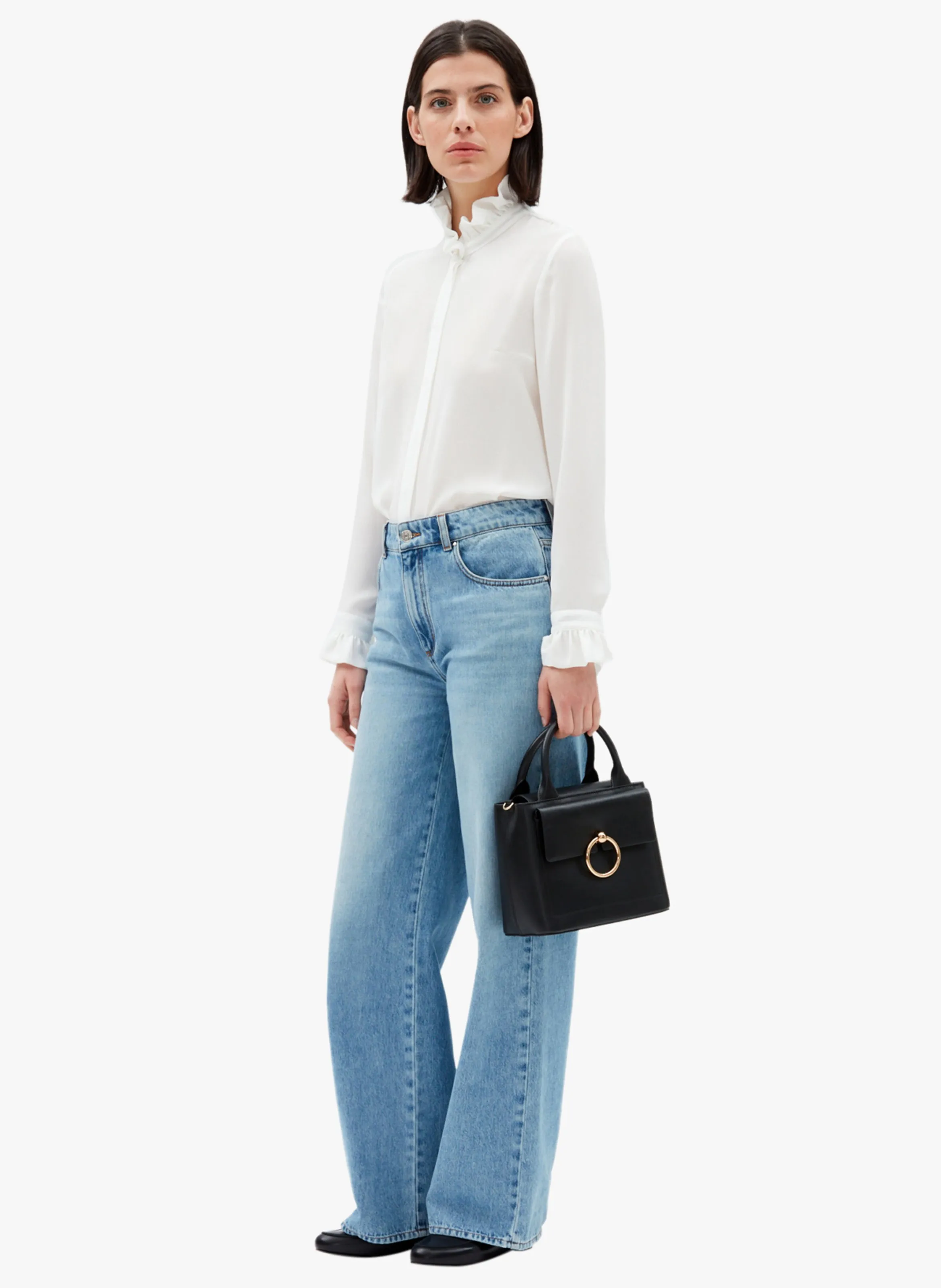  CLAUDIE PIERLOT   Borsa a tracolla in pelle | Nero