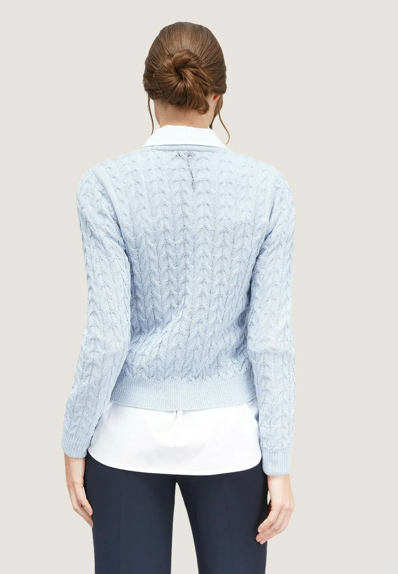 CON LAVORAZIONE A TRECCE - Cardigan