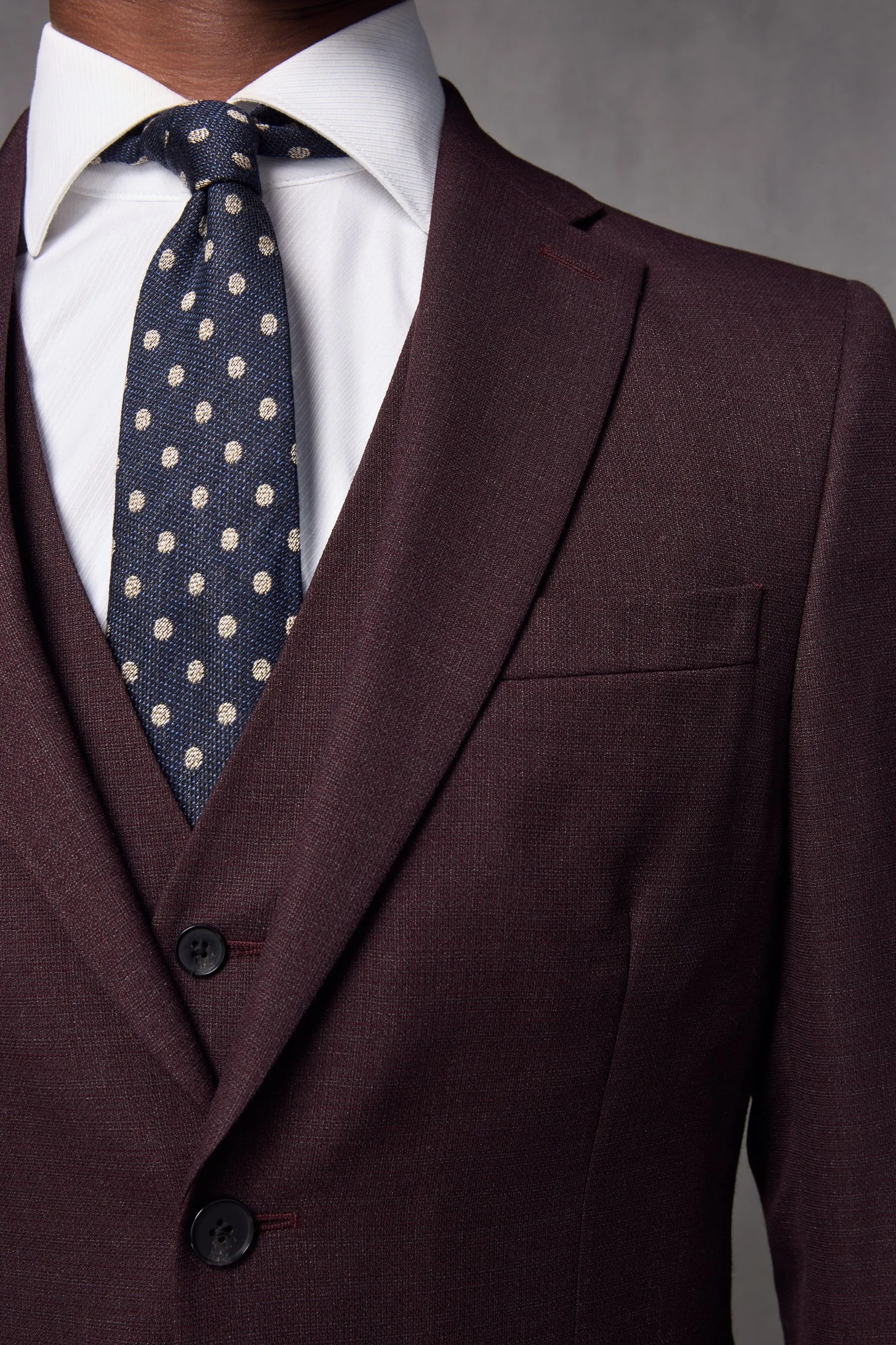 Con texture - Giacca da abito in lana    