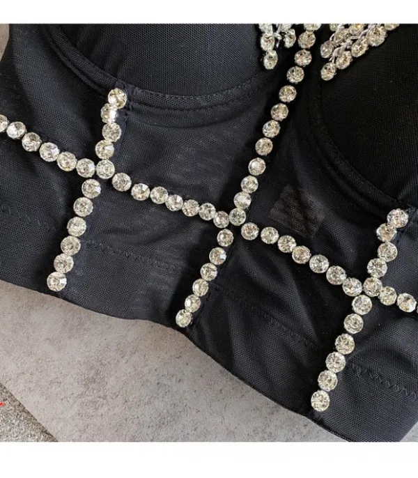 Crop Top Diamond Chain