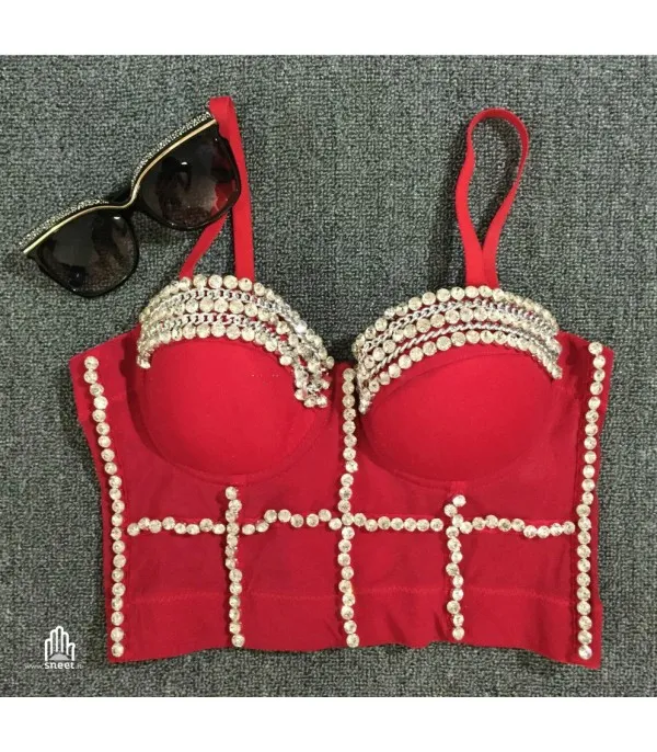 Crop Top Diamond Chain