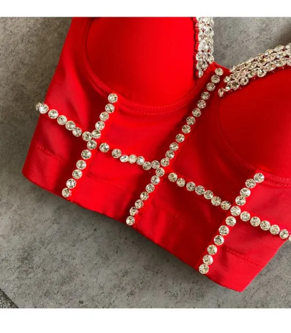 Crop Top Diamond Chain