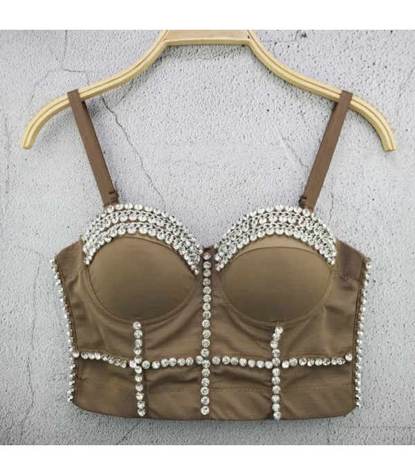 Crop Top Diamond Chain