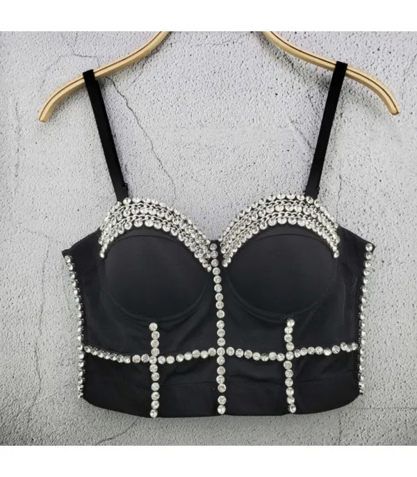 Crop Top Diamond Chain