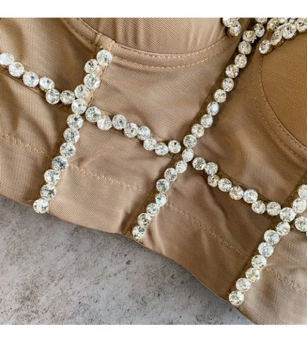 Crop Top Diamond Chain