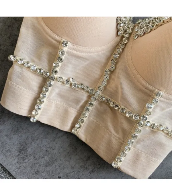 Crop Top Diamond Chain