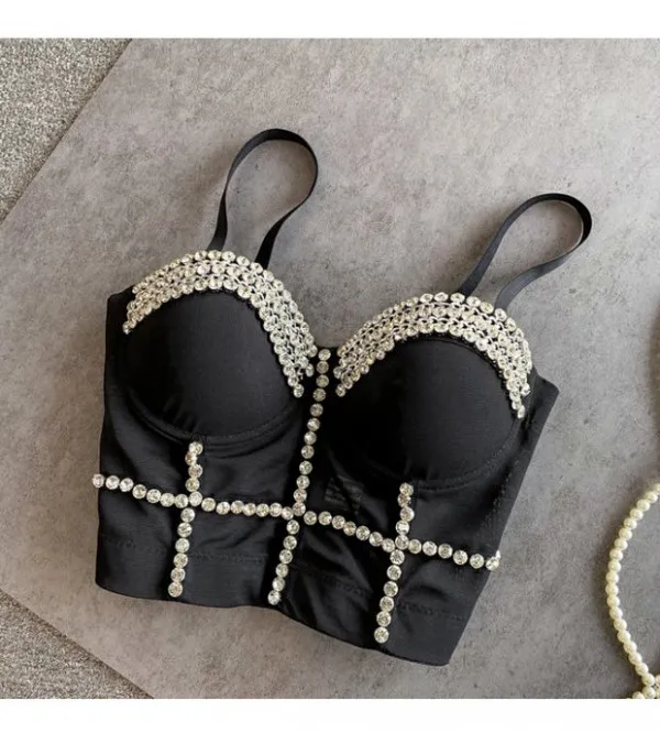 Crop Top Diamond Chain