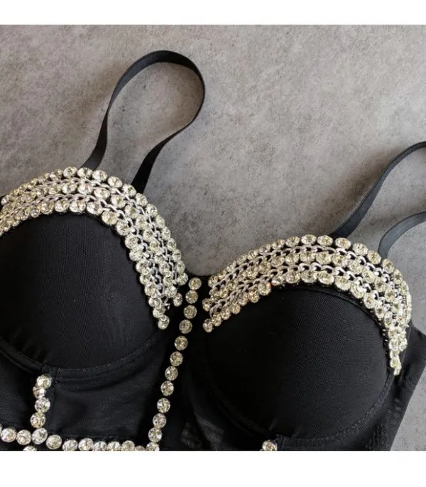 Crop Top Diamond Chain