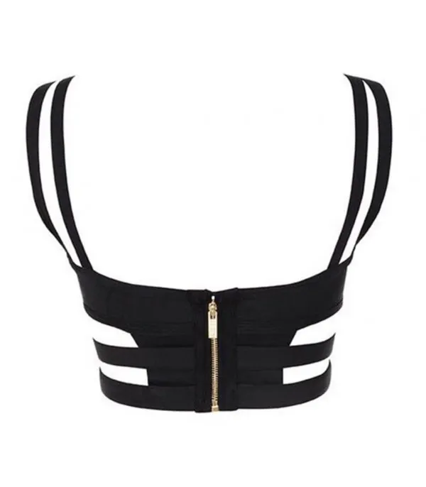 Crop top double belt