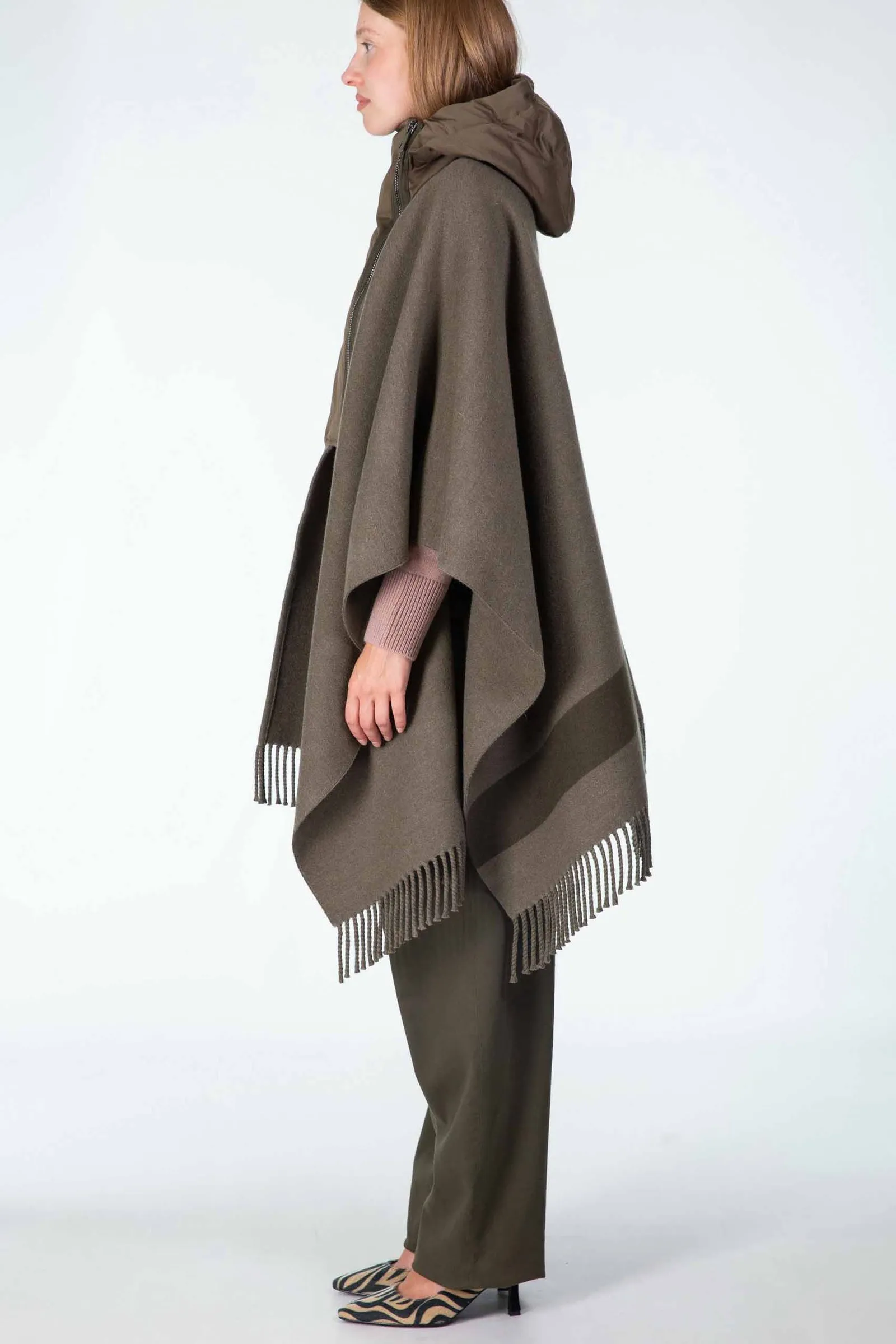 DONDUP Poncho in lana