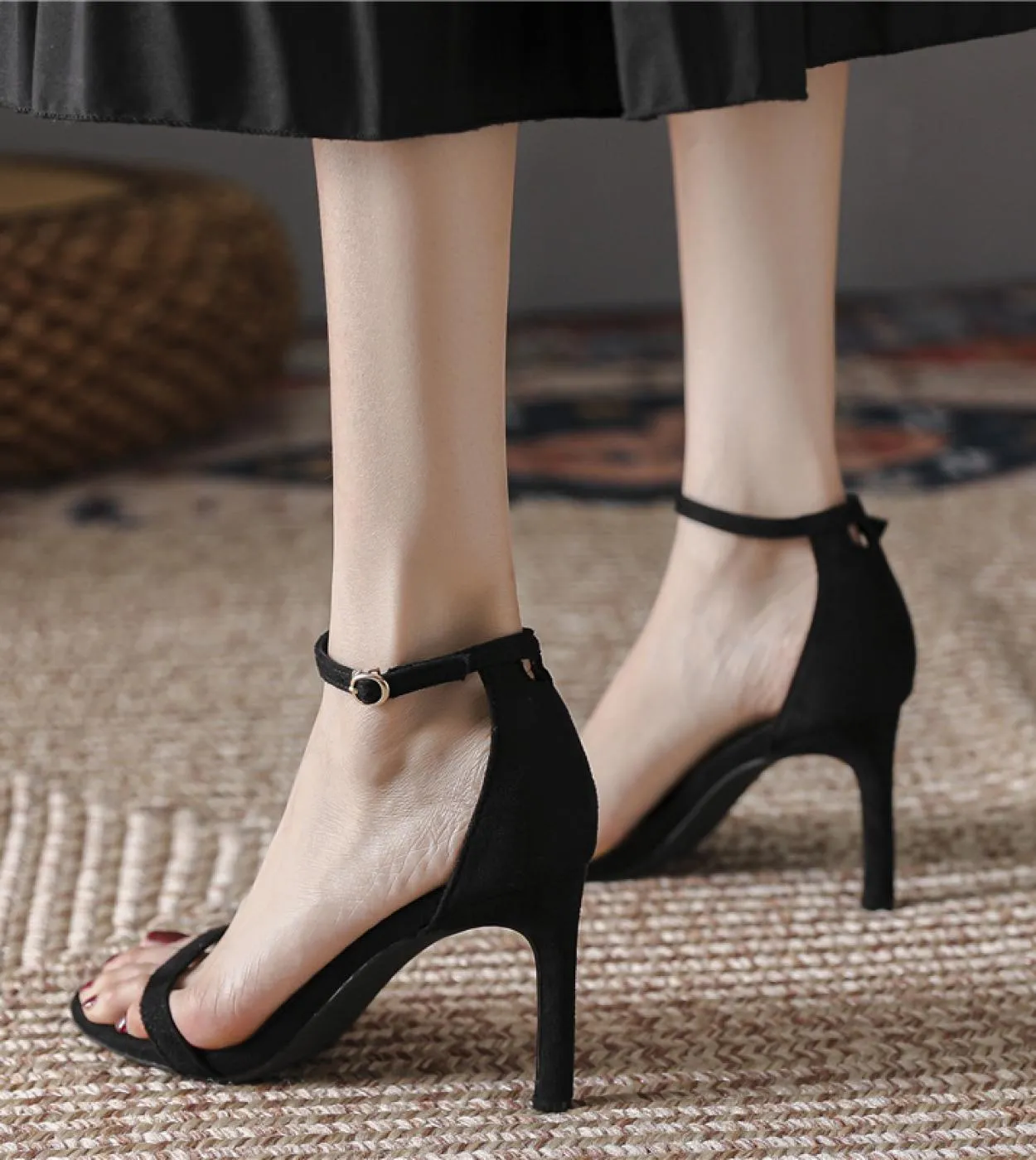 Donna Estate 6cm 8cm 10cm Sandali con tacco alto Moda Gladiatore Sandali con cinturino classico Lady Prom Party Tacchi bassi