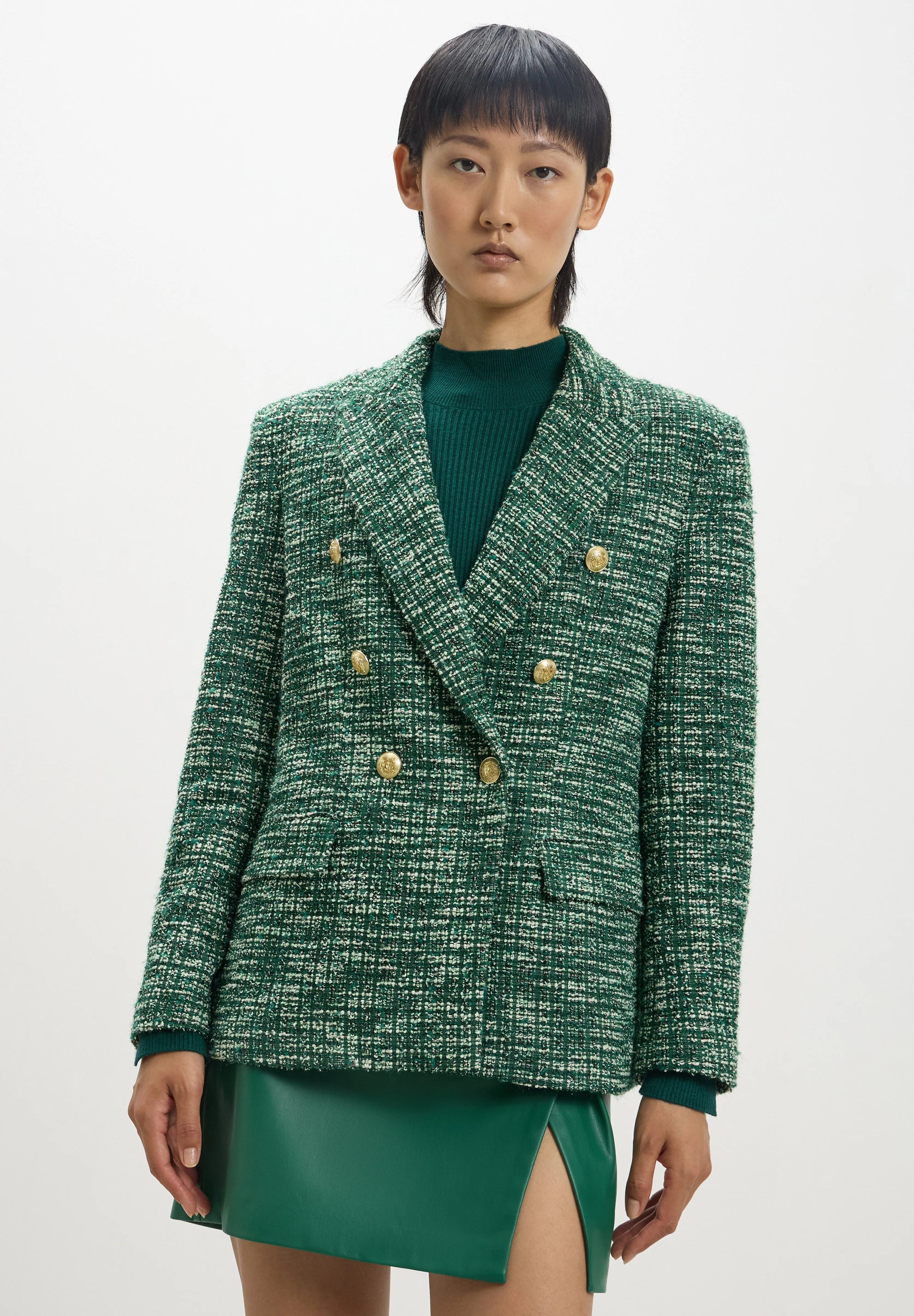 DOPPIO PETTO IN TWEED - Blazer
