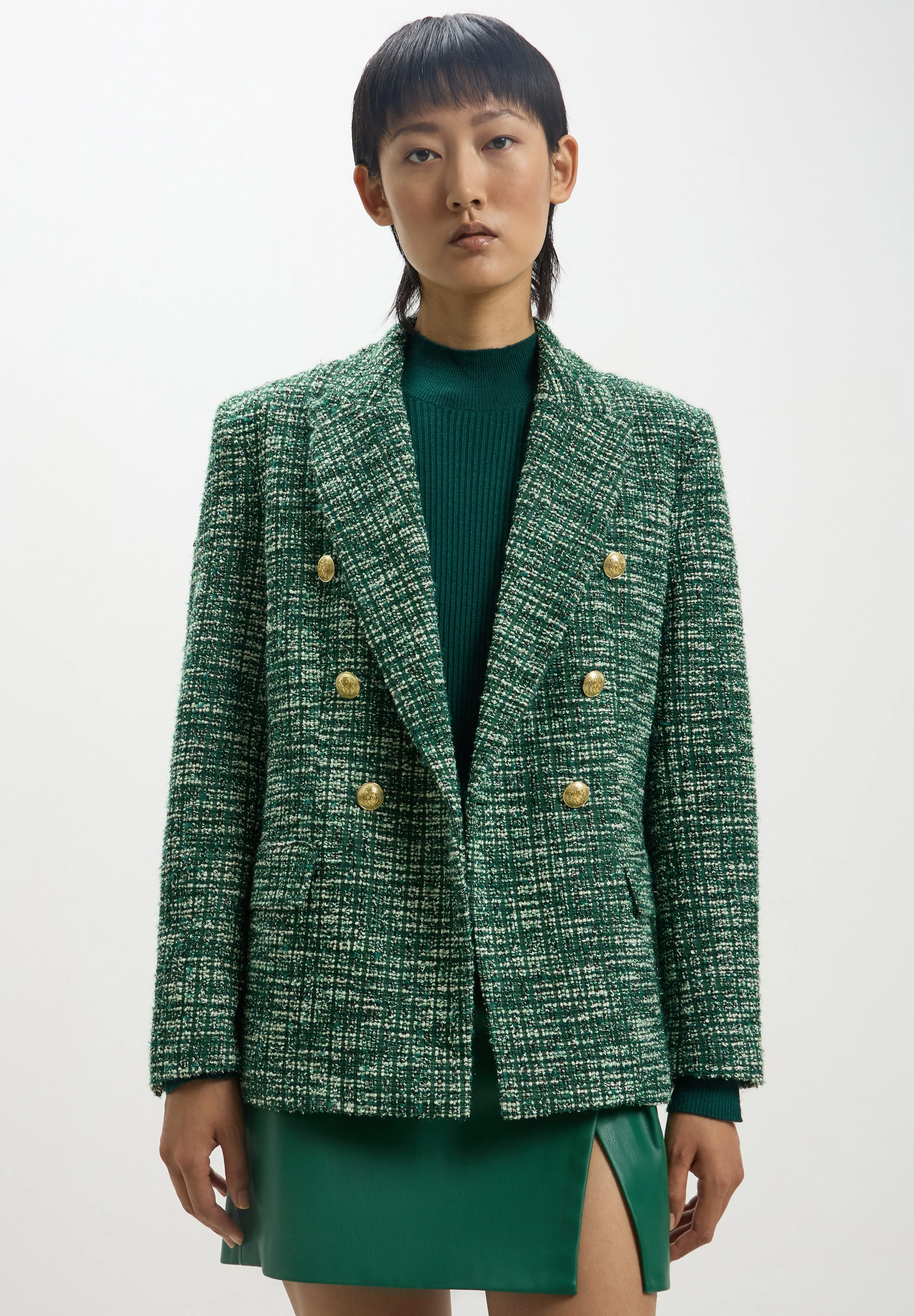 DOPPIO PETTO IN TWEED - Blazer