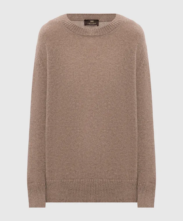 Enrico Mandelli Maglione in cashmere marrone A9KD355425