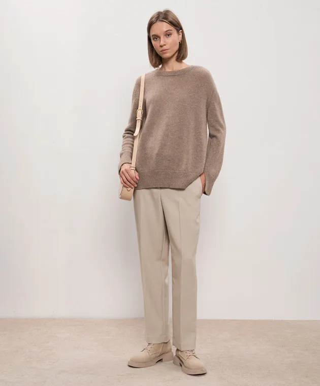 Enrico Mandelli Maglione in cashmere marrone A9KD355425