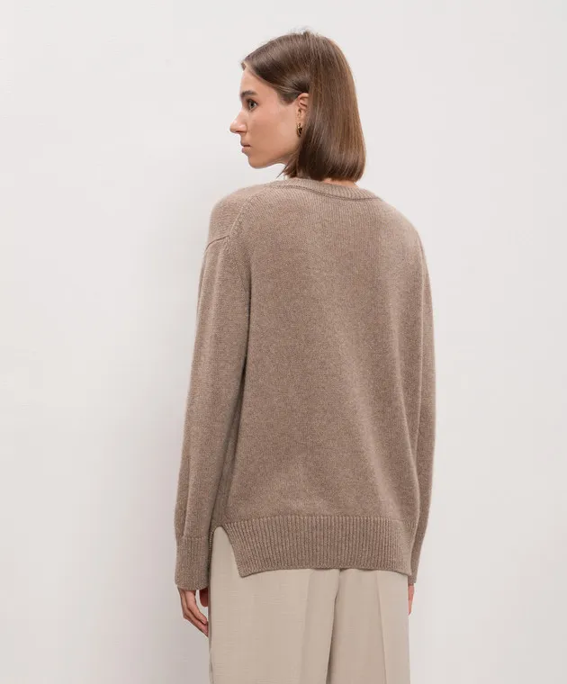 Enrico Mandelli Maglione in cashmere marrone A9KD355425