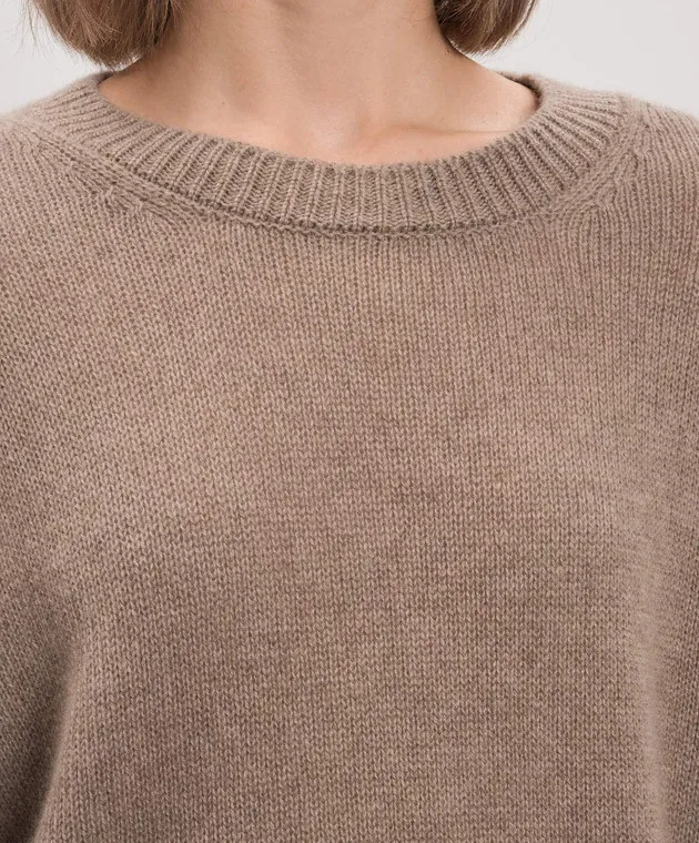 Enrico Mandelli Maglione in cashmere marrone A9KD355425