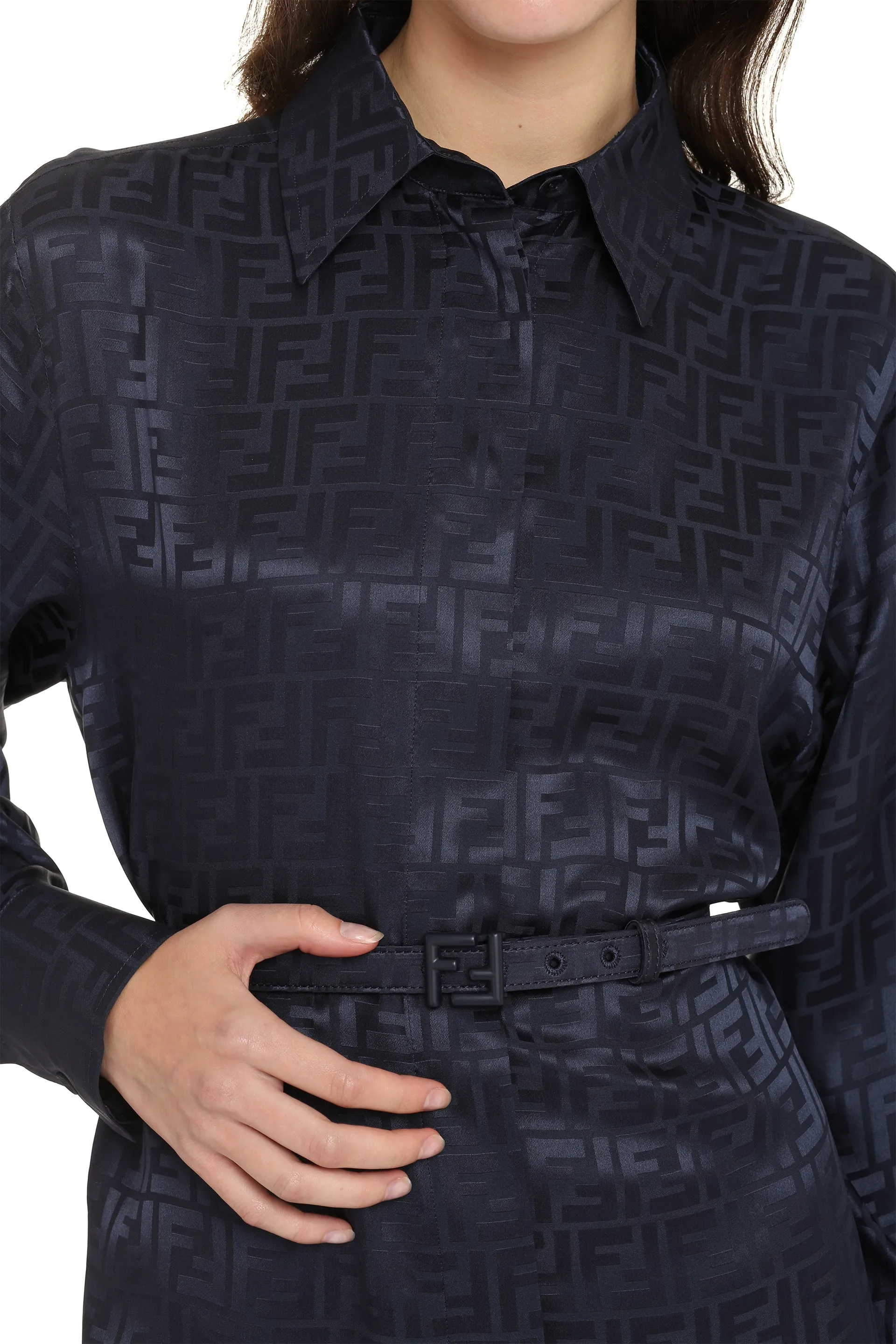 Fendi Abito chemisier in seta