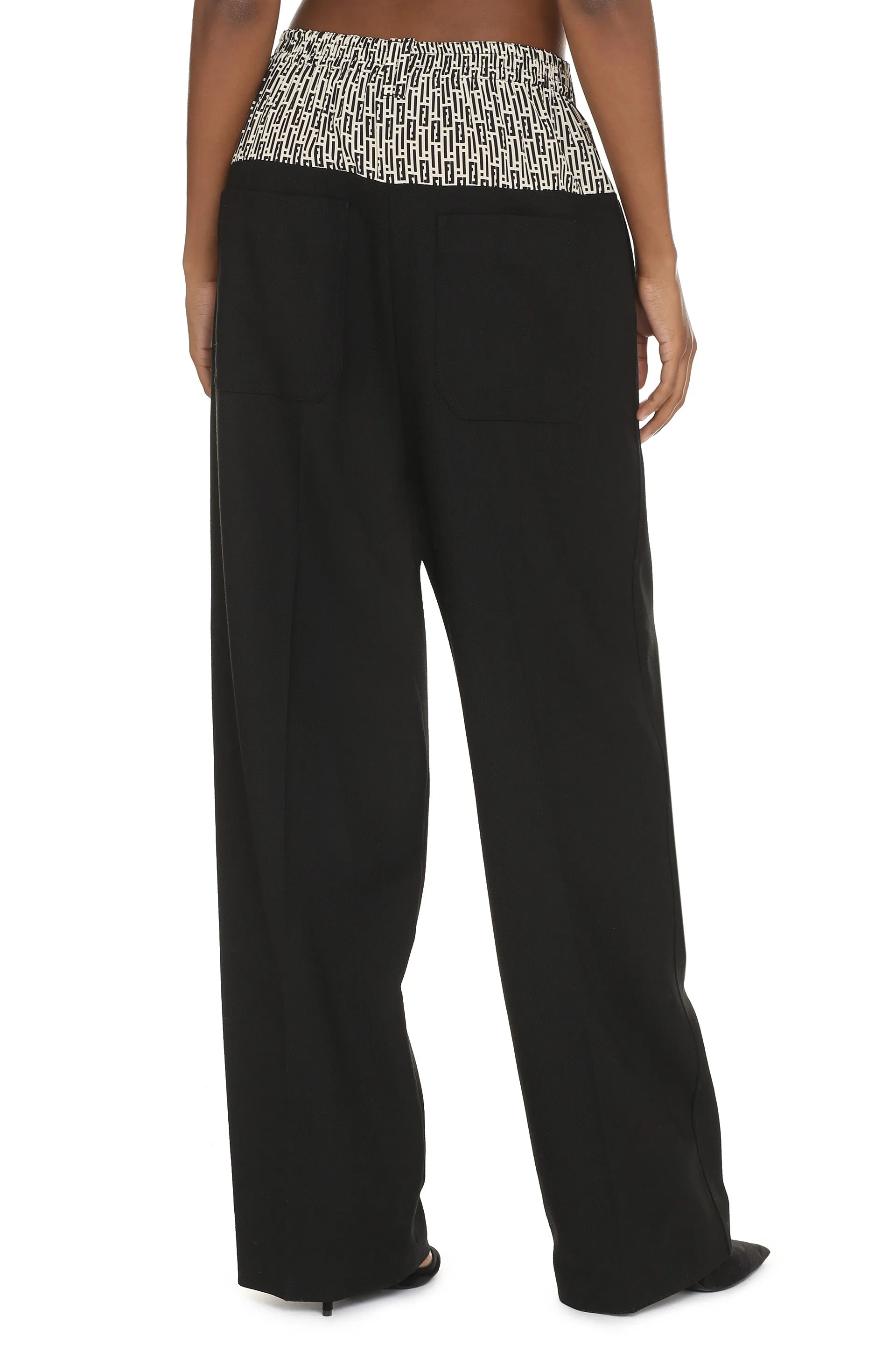 Fendi Friends of Fendi - Pantaloni in misto lana