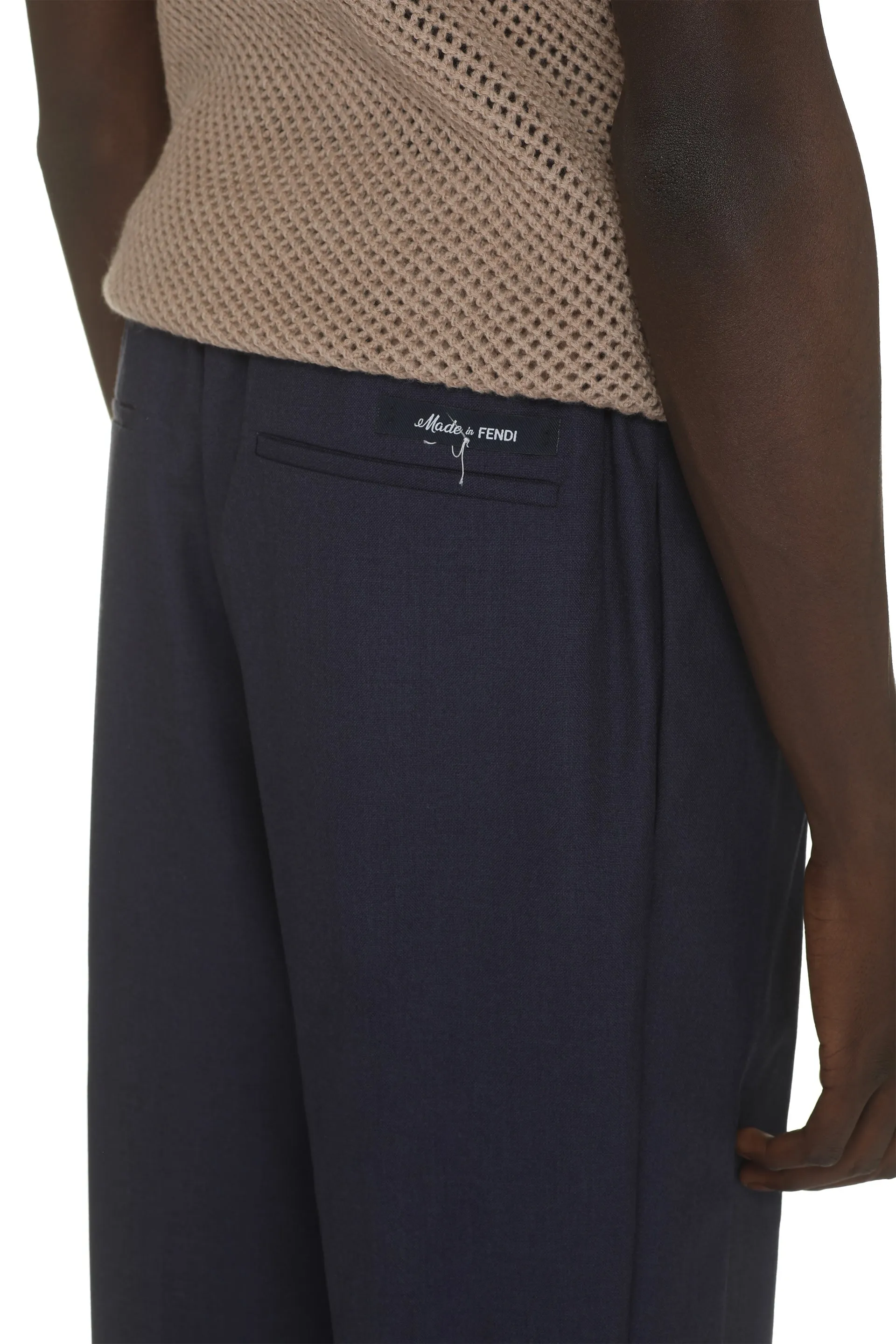 Fendi Pantaloni in lana vergine
