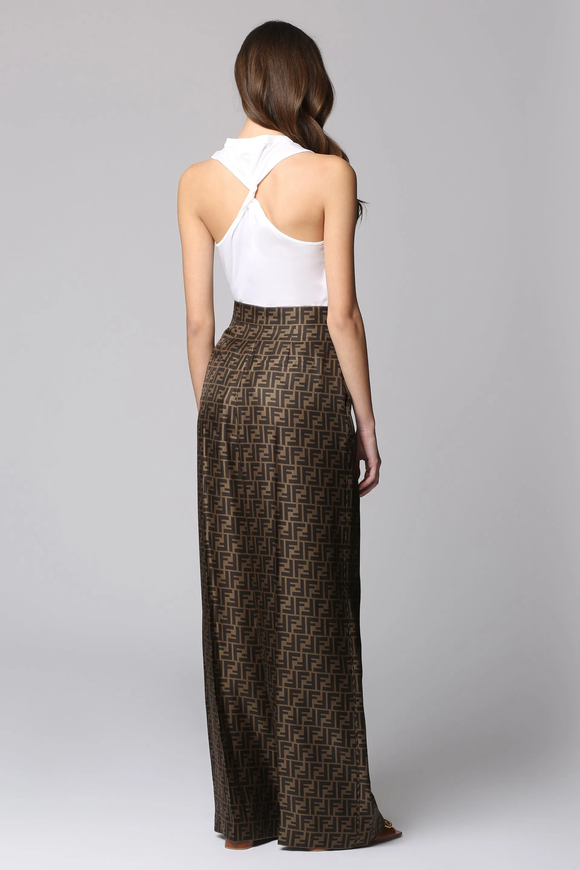 Fendi Pantaloni in seta