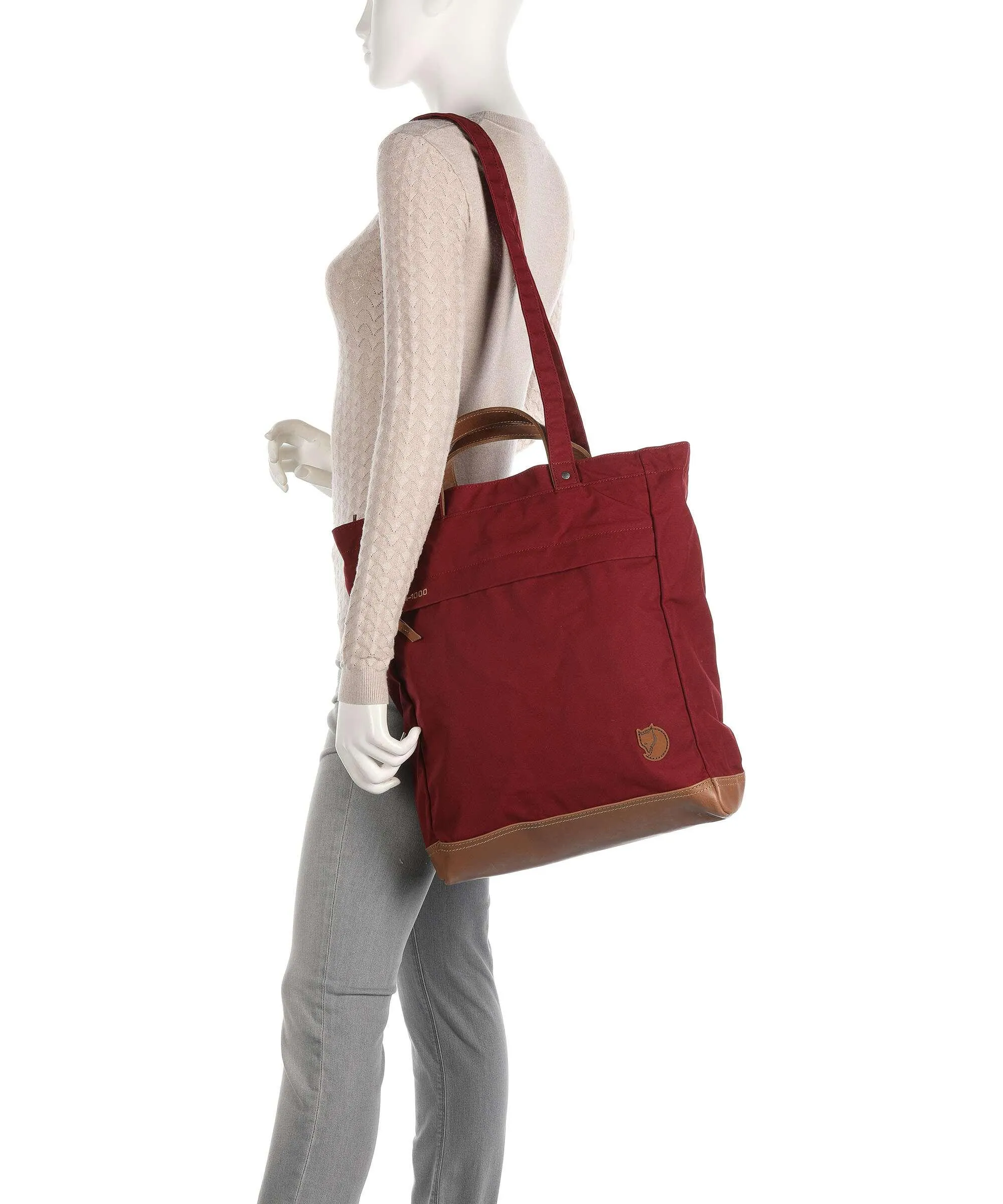  Fjällräven No. 2 Borsa shopper poliestere, cotone biologico verde scuro  
