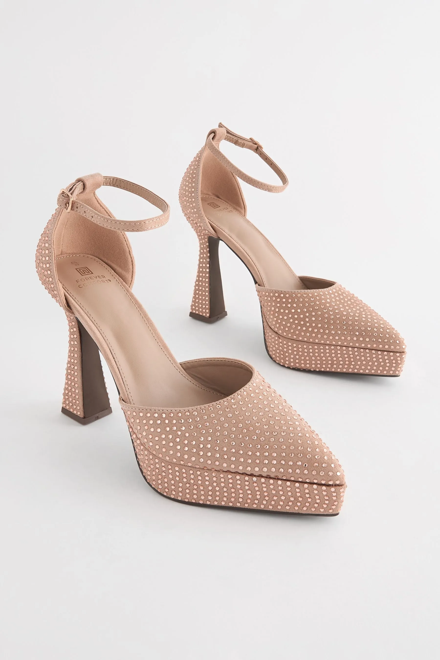 Forever Comfort® - Sandali a punta con plateau