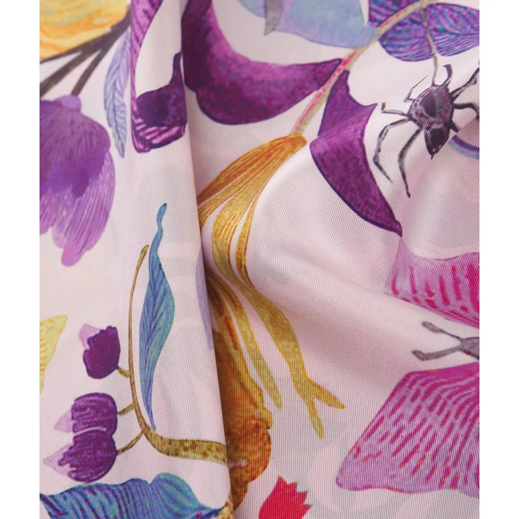 Foulard in seta viola