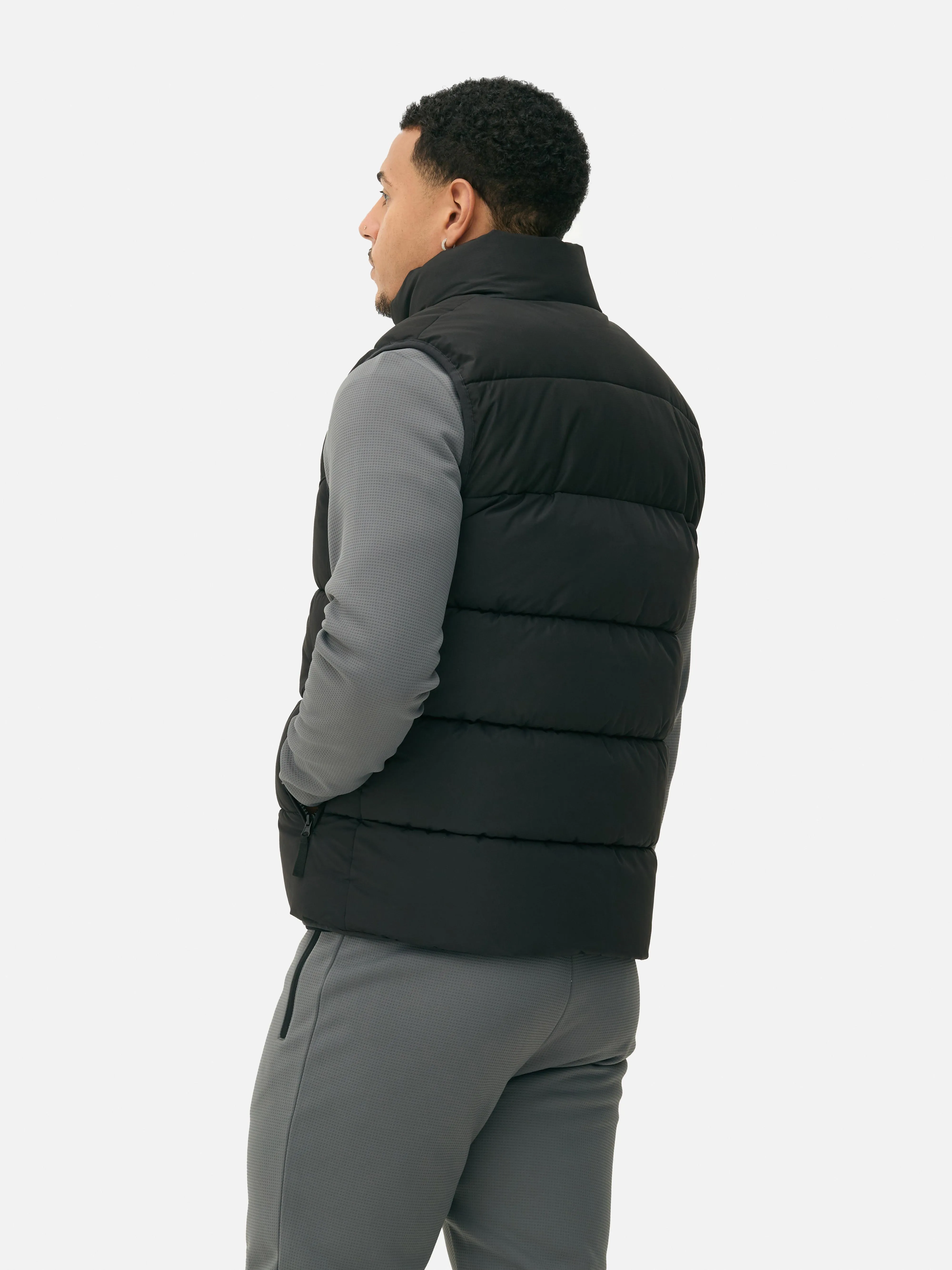 Gilet imbottito a zigzag