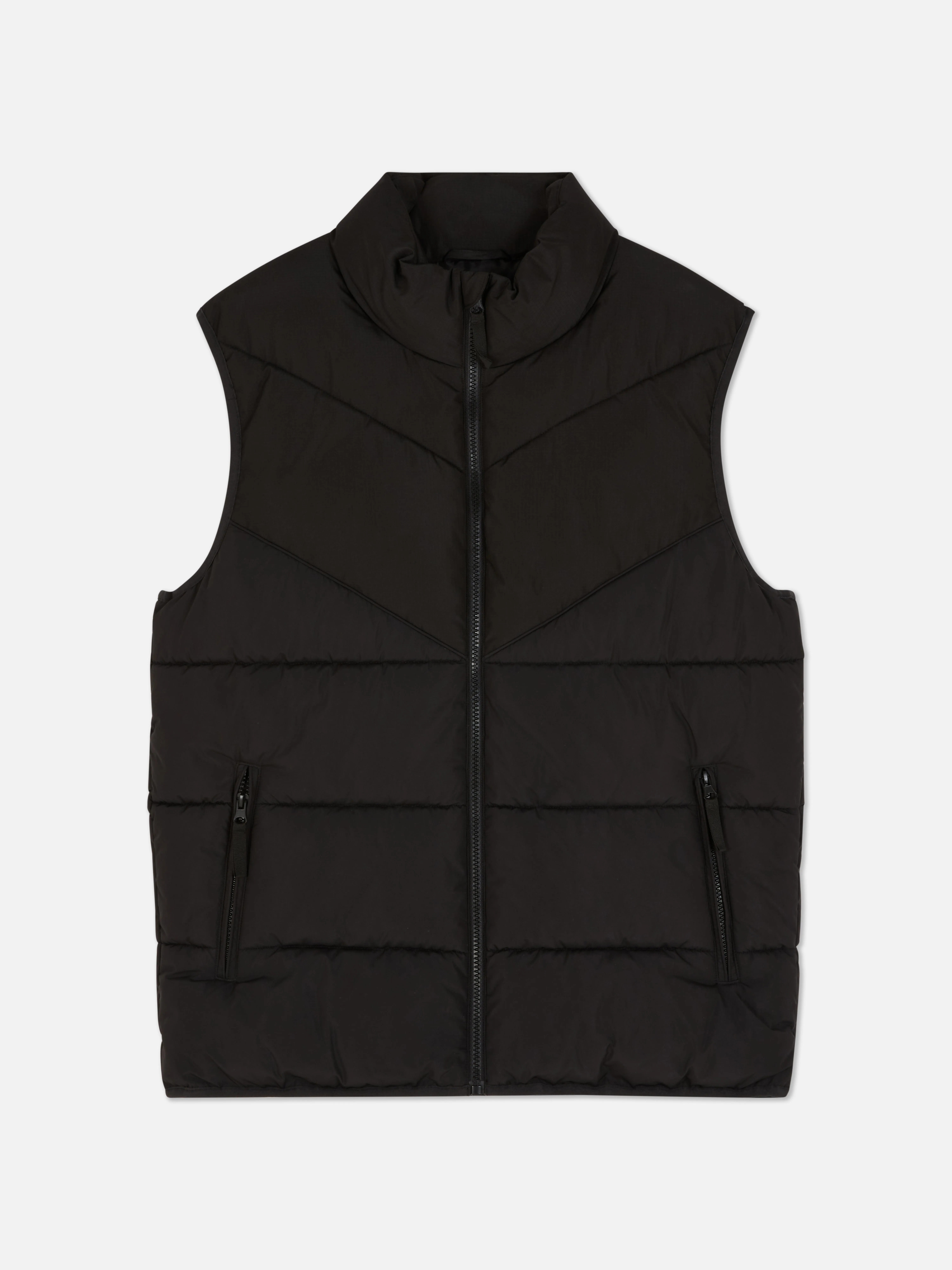 Gilet imbottito a zigzag