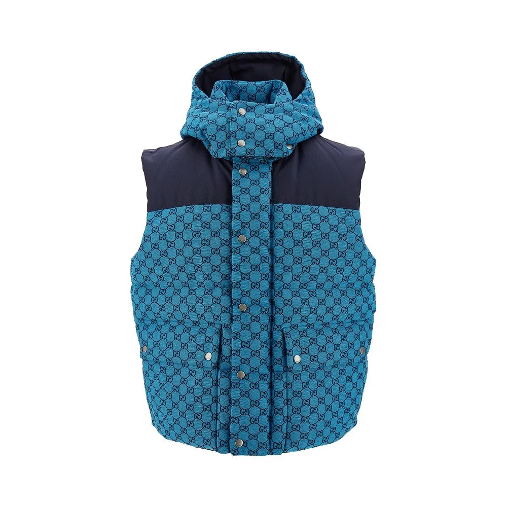 Gilet imbottito in tessuto GG