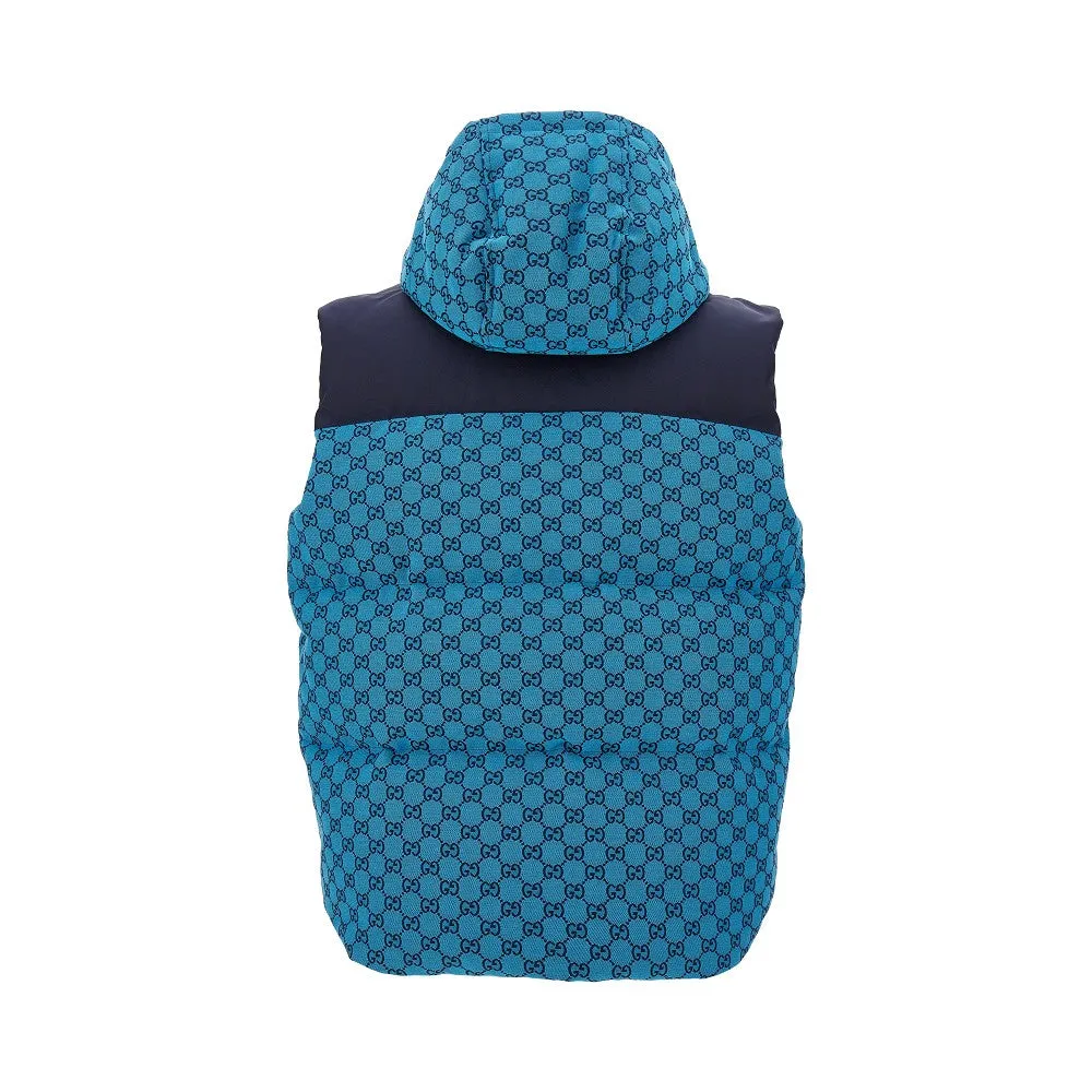 Gilet imbottito in tessuto GG