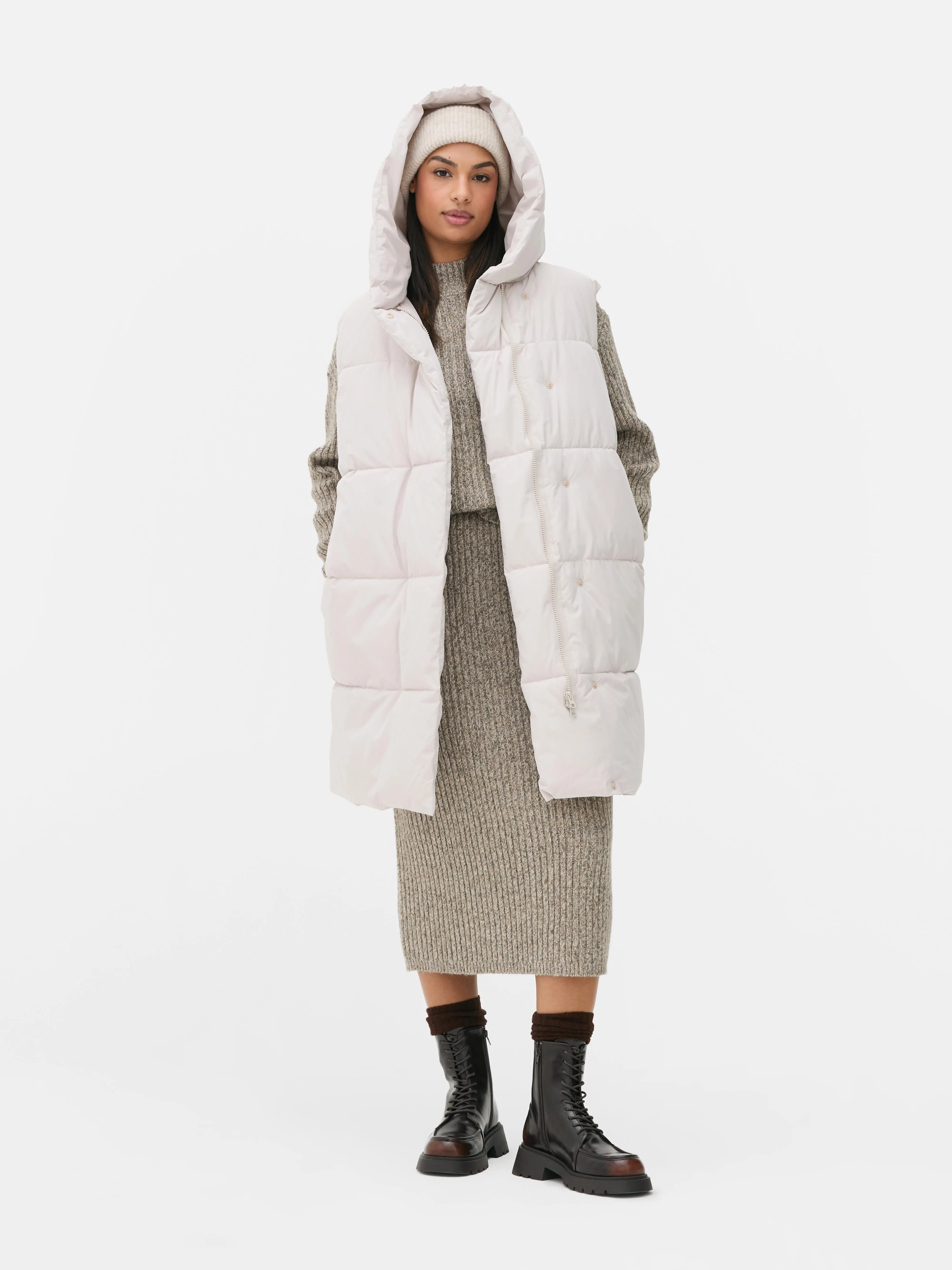 Gilet imbottito incrociato