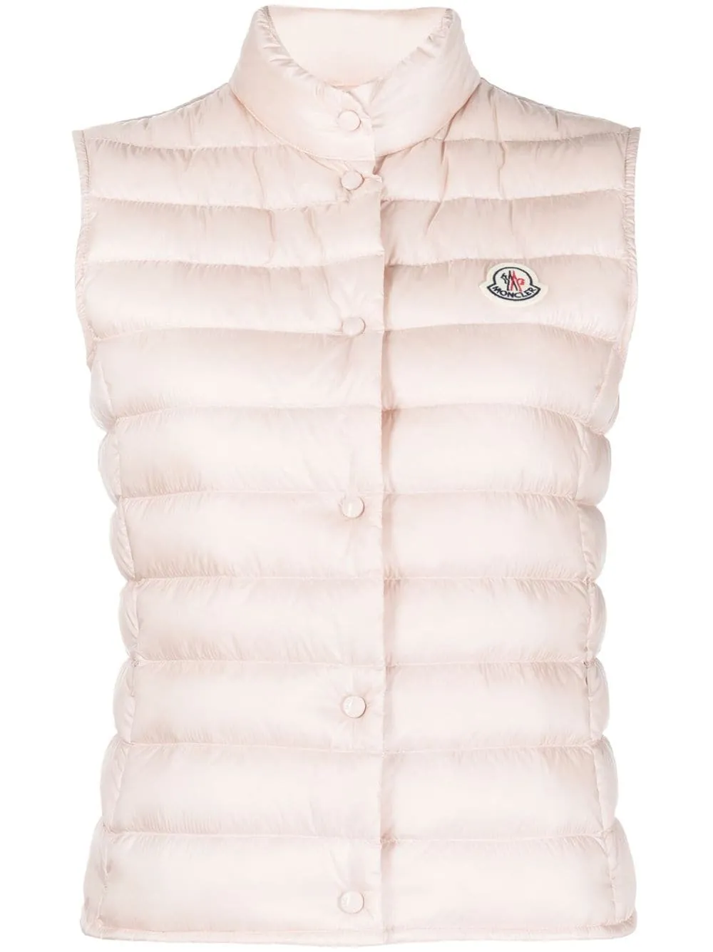 Gilet imbottito Liane con applicazione in rosa - donna