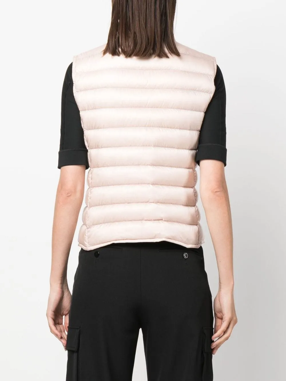 Gilet imbottito Liane con applicazione in rosa - donna