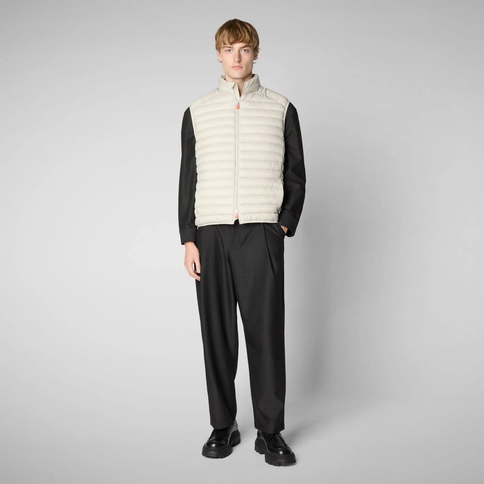 Gilet imbottito uomo Adam Beige chiaro