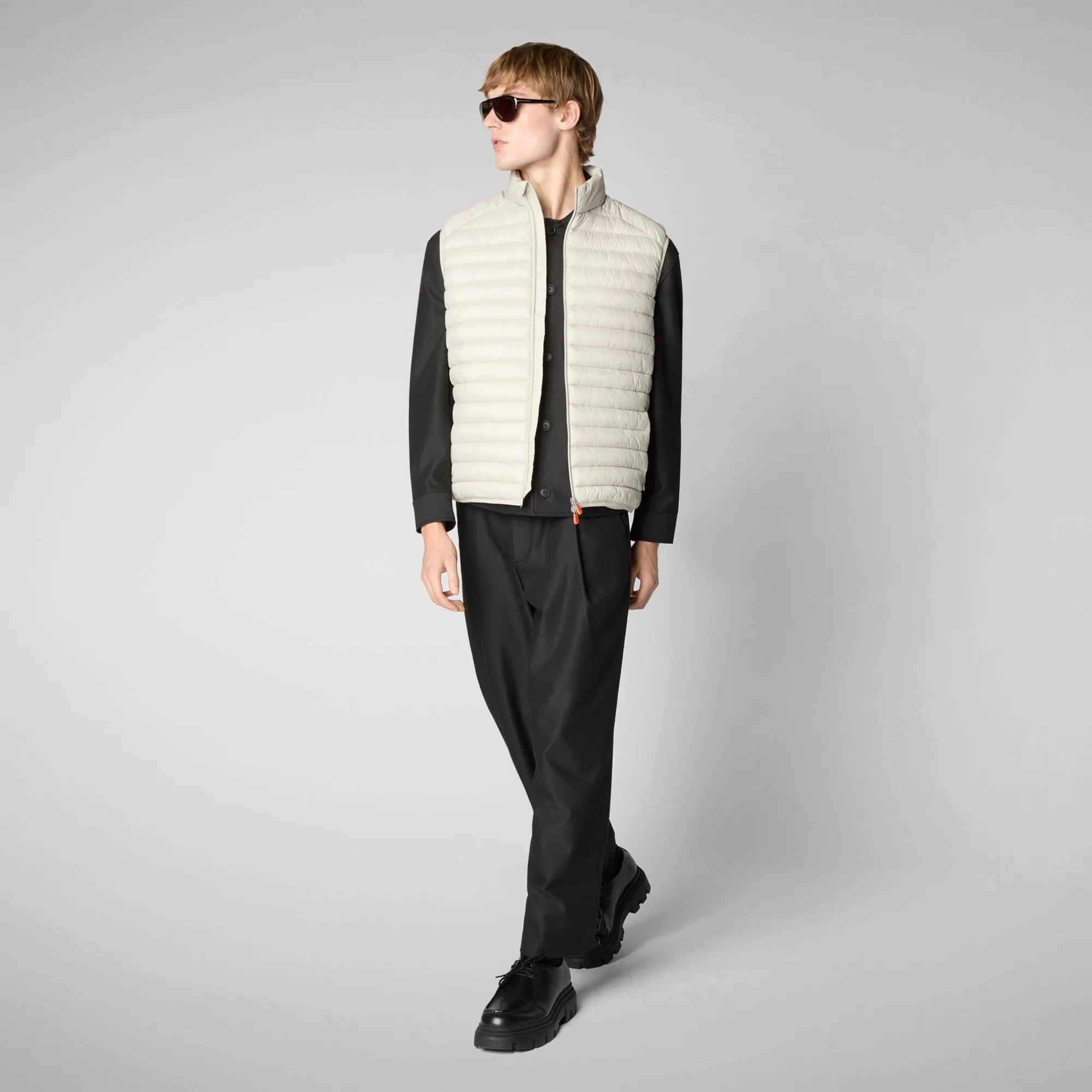Gilet imbottito uomo Adam Beige chiaro