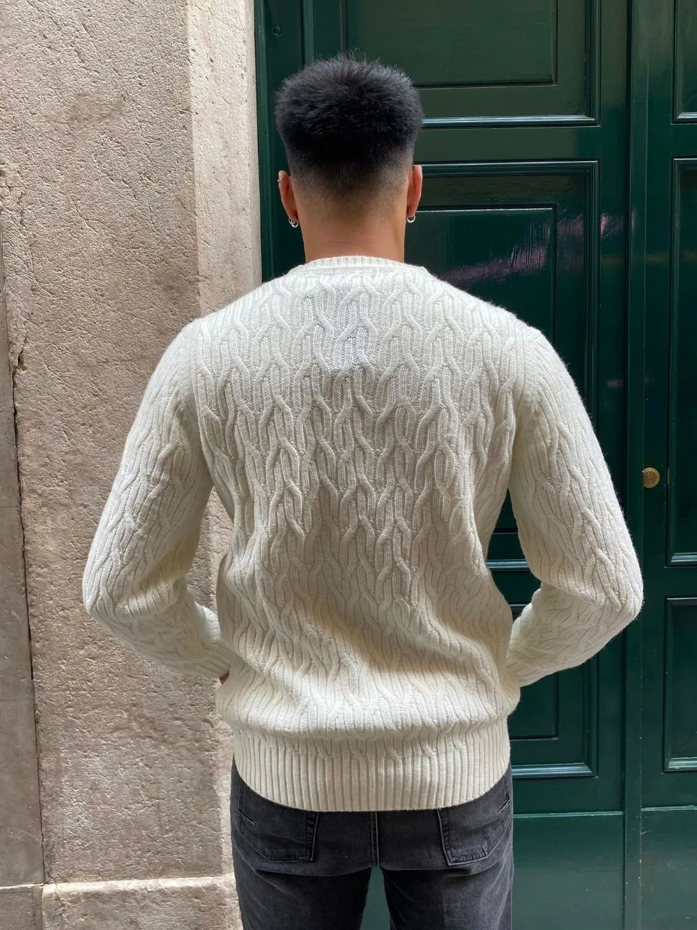 Girocollo trecce spesse