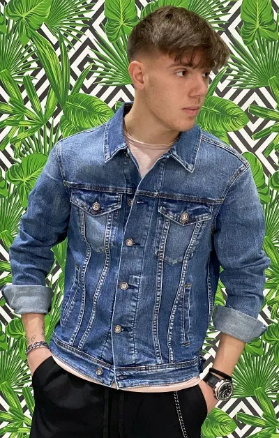 giubbotto jeans uomo