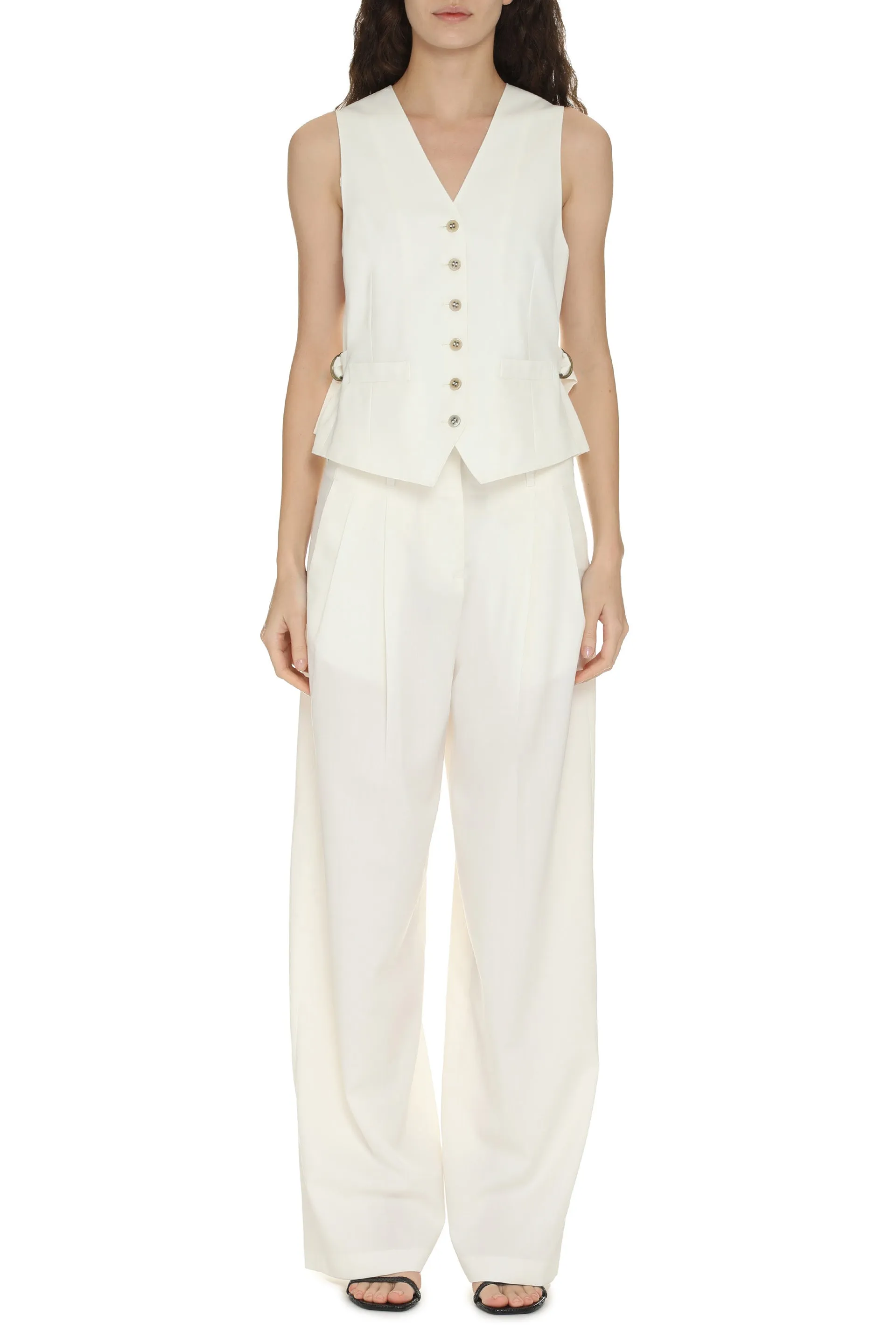 Golden Goose Pantaloni Flavia in misto lana