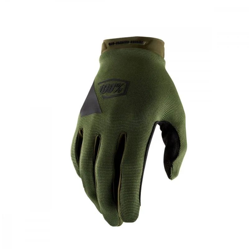 Guanti MTB 100% Bike RIDECAMP Guanti (verde militare/nero)
