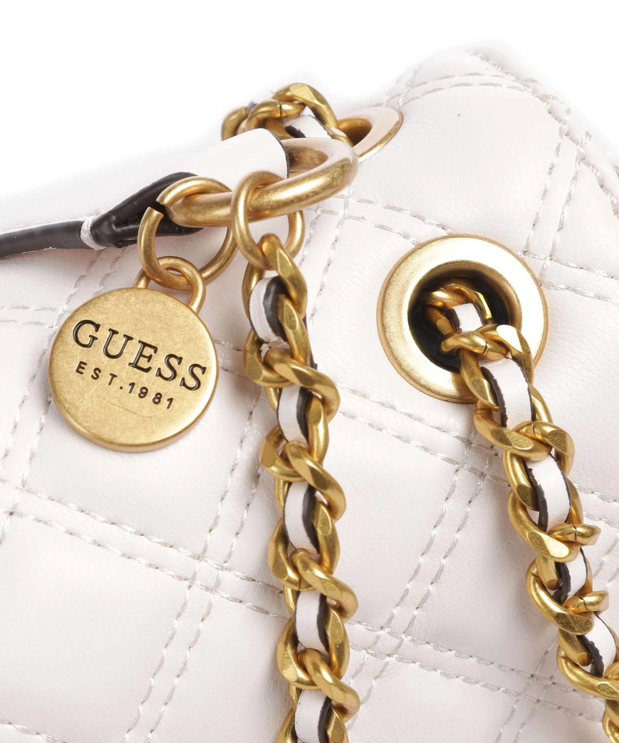  Guess Giully Borsa a spalla pelle sintetica avorio  