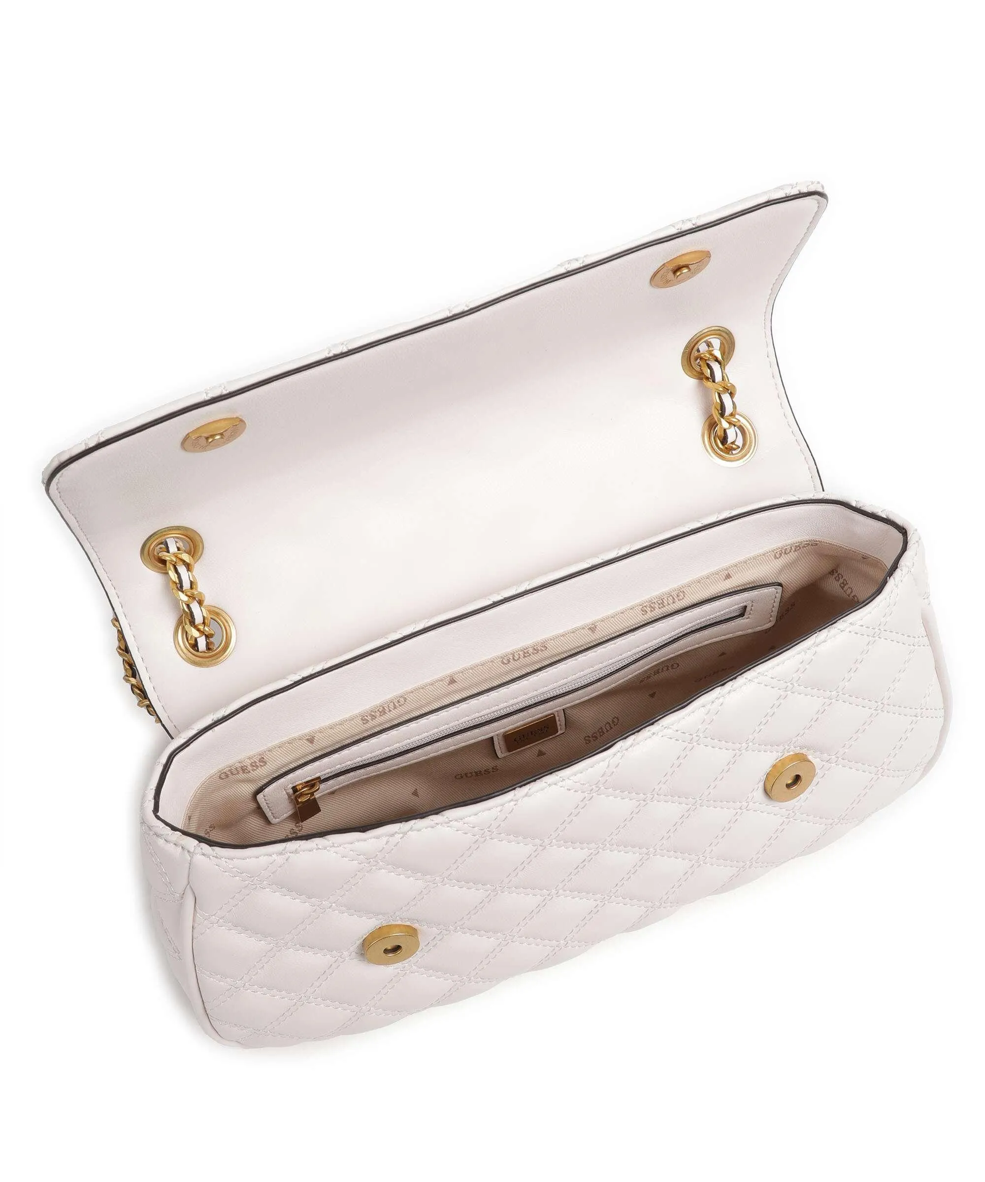  Guess Giully Borsa a spalla pelle sintetica avorio  