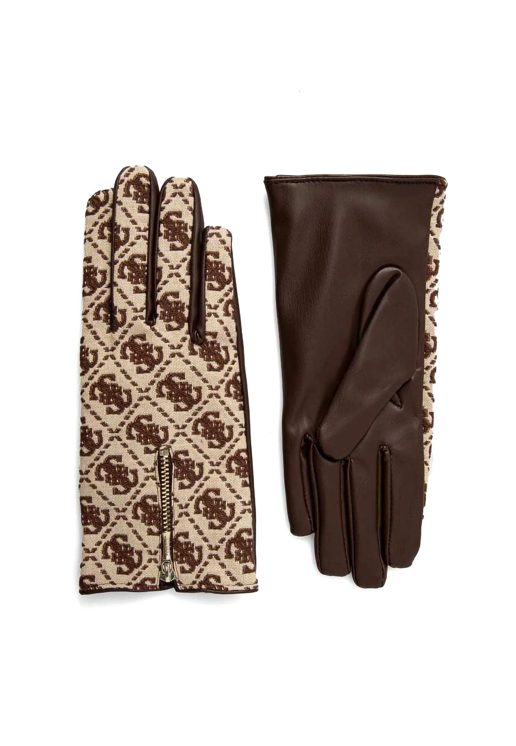 GUESS Guanti Donna Brown Logo AW9921POL02