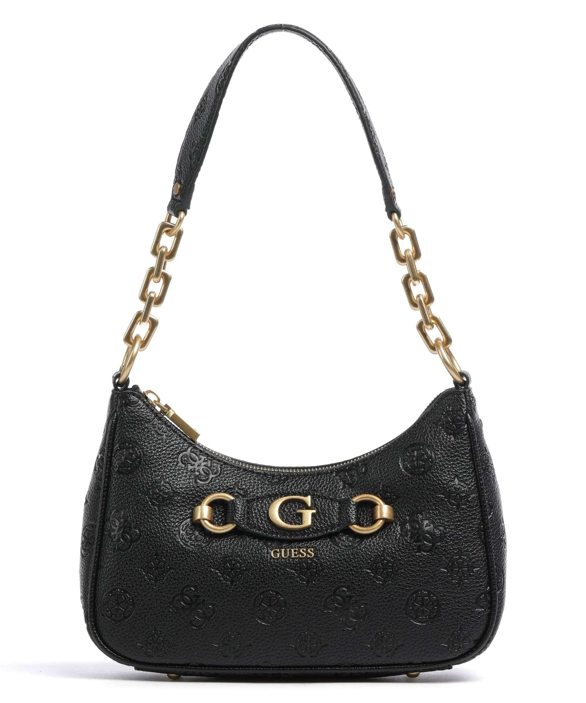  Guess Izzy Peony Borsa a spalla pelle sintetica nero  