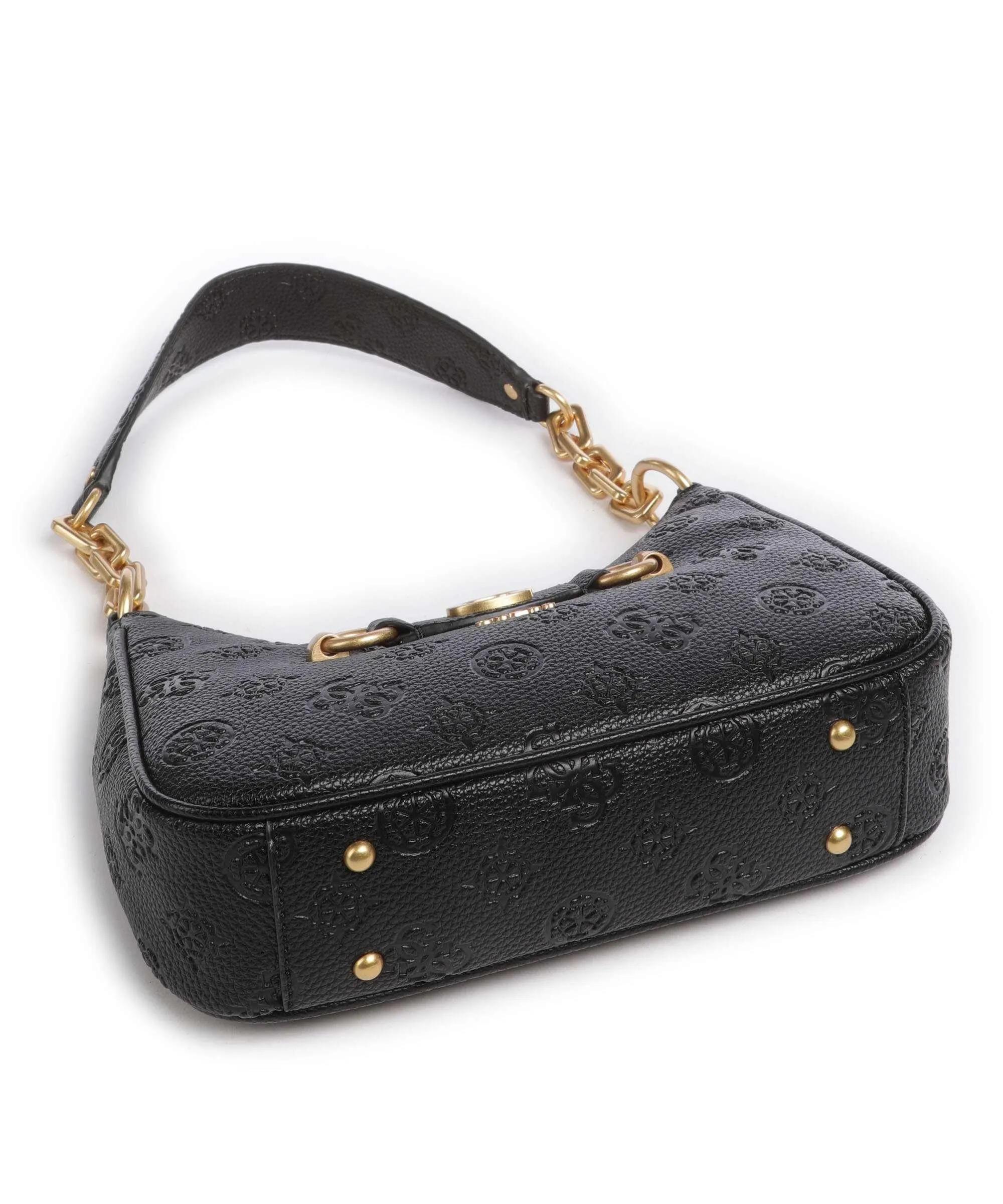  Guess Izzy Peony Borsa a spalla pelle sintetica nero  