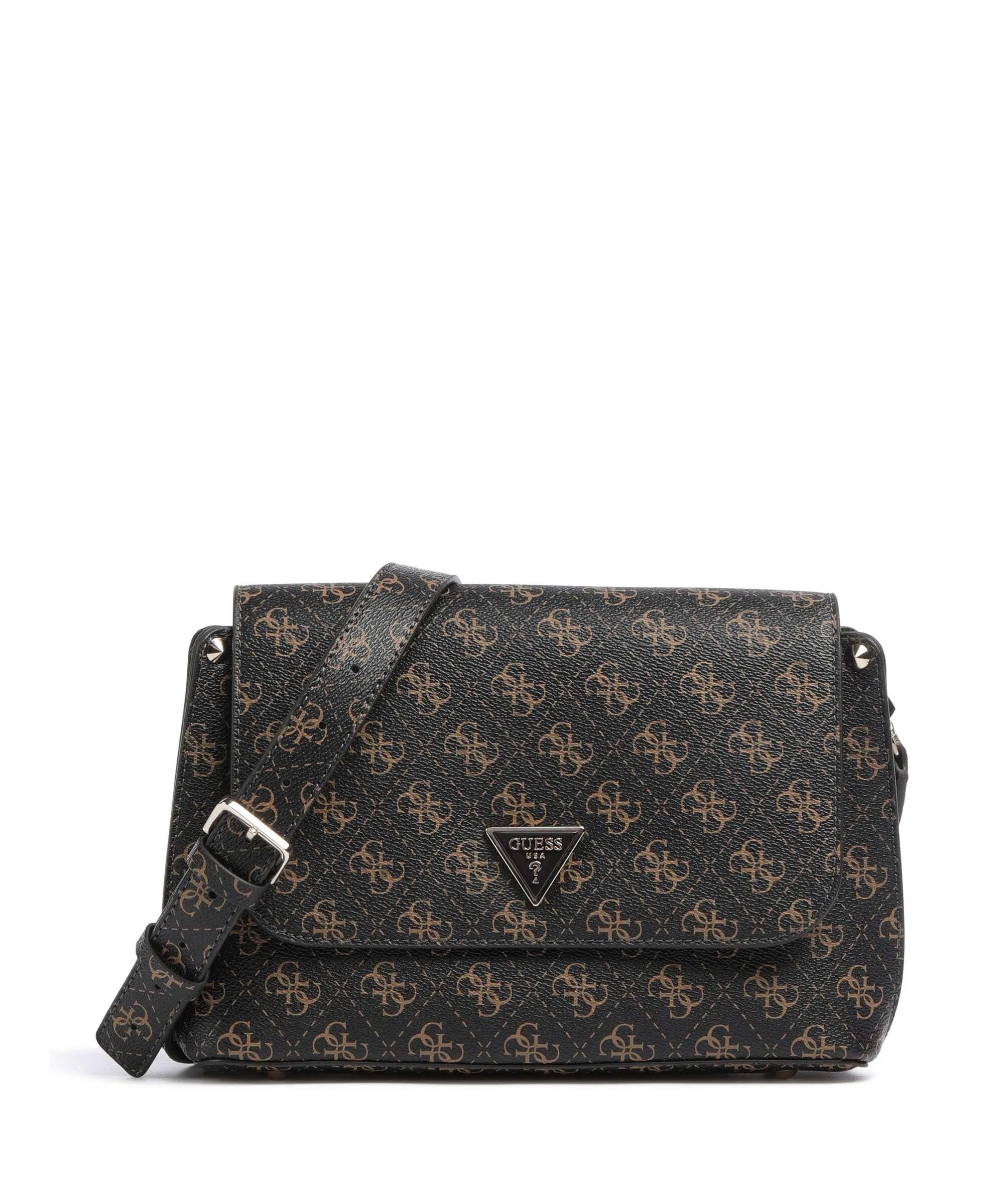  Guess Meridian Borsa a tracolla pelle sintetica marrone scuro  